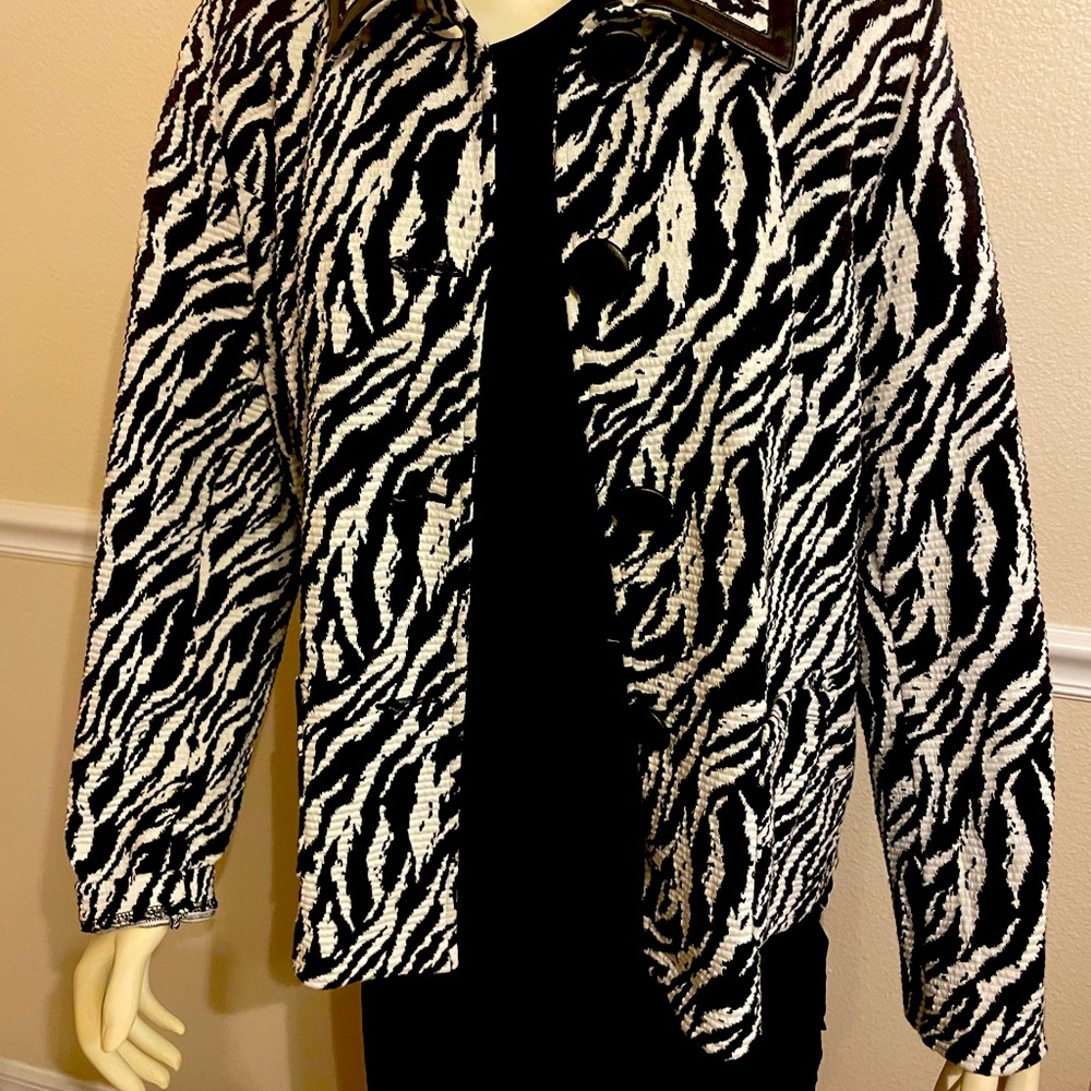 JM collection zebra print jacket